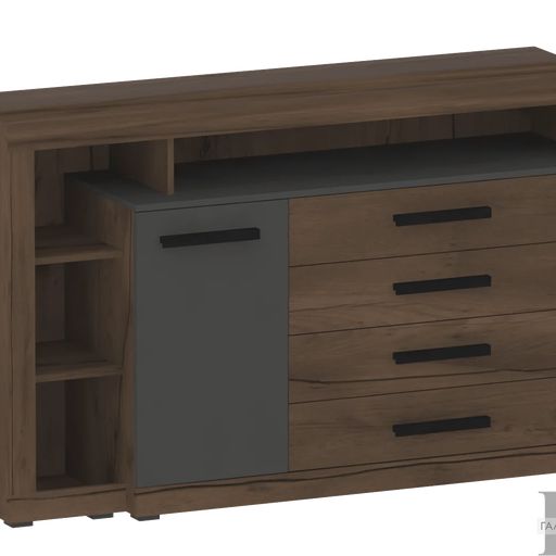 Тумба «Глазго», 1 дверца, 4 ящика